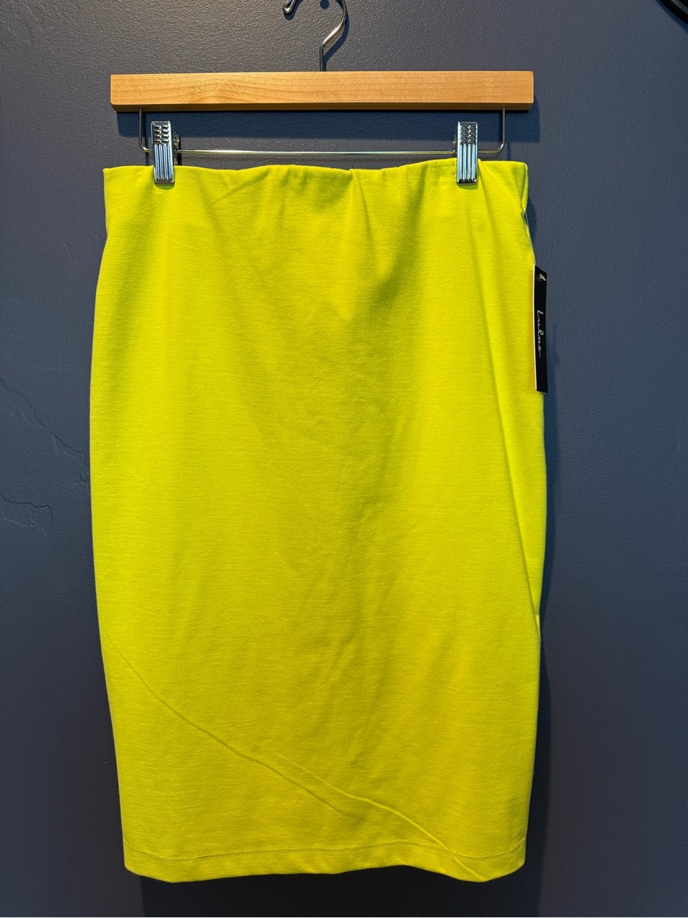 Lulu's Neon Yellow Pencil Skirt